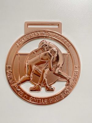 School 3D Custom Die Cast Zinc Alloy Gold Silver Red Bronze Custom Soccer Medals