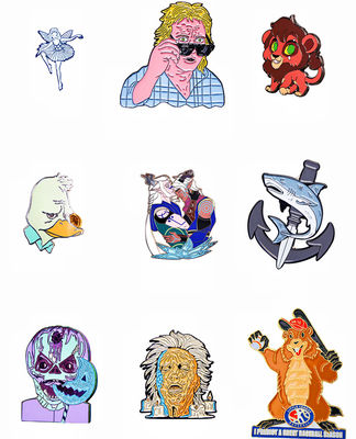 Αγορά Προσαρμοσμένη καρφίτσα μαλακής σμάλτου με μεταλλικό σήμα με γκλίτερ για Anime & Cartoon online manufacture