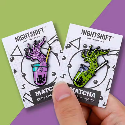 Αγορά  Backing Card Funny Cute Design Hard Soft Enameled Metal Wholesale Lapel Pins Badges Anime Custom Cartoon Enamel Pins online manufacture