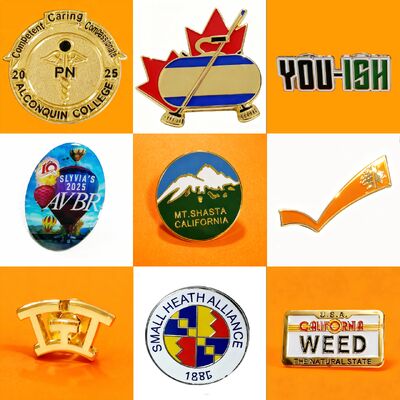 Αγορά Καρφίτσα πέτου από κράμα ψευδαργύρου υψηλής ποιότητας προσαρμοσμένου λογότυπου με προσάρτημα μαγνήτη για επαγγελματικά δώρα online manufacture