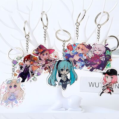 Αγορά Προσαρμοσμένο ακρυλικό μπρελόκ με διαφανή διαδικασία και αλυσιδάκια σύνδεσης σε προσαρμοσμένα χρώματα για διαφημιστική χρήση online manufacture