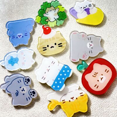 Αγορά Προσαρμοσμένη ακρυλική καρφίτσα με λογότυπο και μαγνητική πλάτη και λεία κομμένη όψη για εξατομικευμένες καρφίτσες και κονκάρδες online manufacture