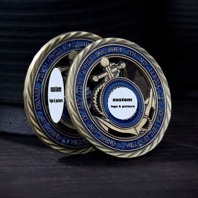 Καλή τιμή. Προσαρμοσμένα νομίσματα προκλήσεων με εκτύπωση σε κράμα ψευδαργύρου για αναμνηστική χρήση με διπλές πλευρές σε απευθείας σύνδεση