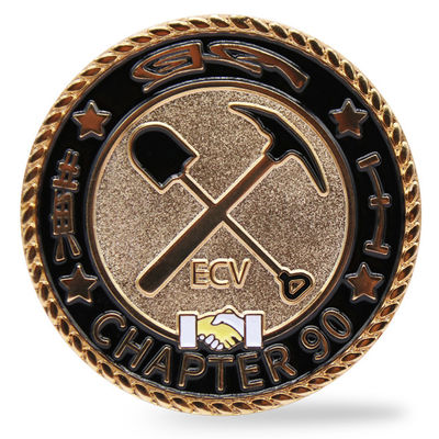 Επιχρυσωμένο μαλακό σμάλτο προσαρμοσμένο νόμισμα 2 ιντσών αναμνηστικό νόμισμα πρόκλησης για συλλεκτικά αντικείμενα