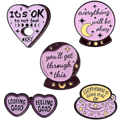 Χονδρικά μεταλλικά καρφίτσες Glitter Brooch Anime Hard Enamel Pin Soft Lapel Badge Custom Enamel Pin