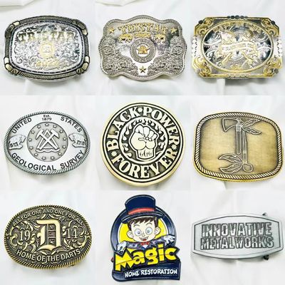 Ζυγός κράμα 2d 3d Χρυσό μεταλλικό ανδρών Custom Belt Buckle