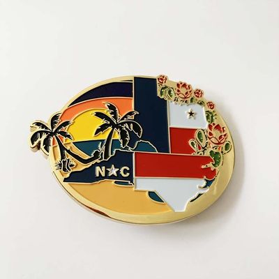 Καλή τιμή. Προσαρμοσμένο κράμα ψευδαργύρου και ζώνη από χαλκό με μαλακό φινίρισμα σμάλτου για εξατομικευμένο σχεδιασμό λογότυπου σε απευθείας σύνδεση