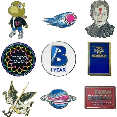 Χωρίς ελάχιστο Custom Logo Metal Lapel Pin Badge Brooch Σκληρό μαλακό σμάλτο καρφίτσες για τοποθέτηση σουβενίρ