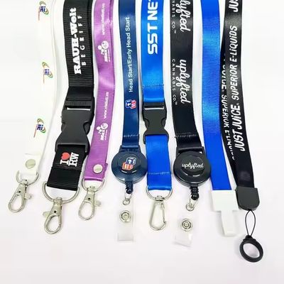 Καλή τιμή. Προσαρμοσμένο λογότυπο Polyester Lanyard Neck Strap με Silkscreen εκτύπωση για Keychain και κάρτες ταυτότητας σε απευθείας σύνδεση