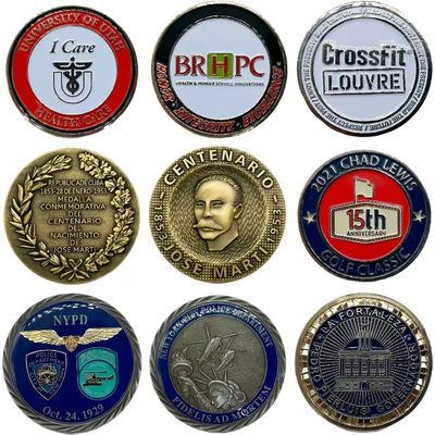 Προσαρμοσμένο μαλακό σμάλτο Custom Metal Coin με διπλή πλευρά σχεδιασμό και προσαρμοσμένο λογότυπο
