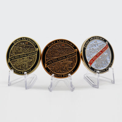 Καλή τιμή. Custom Logo Challenge Coins Manufacturer 3D Zinc Alloy Gold Silver Metal Enamel Hard Enamel Collection Coin Velvet Box Packing σε απευθείας σύνδεση