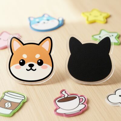 Προσαρμοσμένο υψηλής διαφάνειας ακρυλικό αυτοκόλλητο ψυγείου με ισχυρό μαγνητικό σχέδιο και προσαρμόσιμο μέγεθος και σχήμα