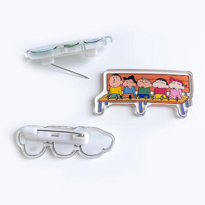 Καλή τιμή. Vograce Custom Cartoon Anime Rainbow Printing Logo Pins Maker Charm Acrylic Gifts Acrylic Lapel Acrylic Pin Badges Pins σε απευθείας σύνδεση