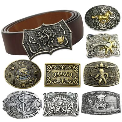 Δυτική Custom Belt Buckle σε κράμα ψευδαργύρου με προσαρμοσμένο σχήμα και μέγεθος 3 