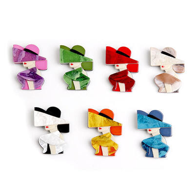 Καλή τιμή. Προσαρμοσμένη ακρυλική καρφίτσα με σχέδιο κινουμένων σχεδίων – Εκτυπωμένο λογότυπο & Όνομα, Κλιπ μαλλιών ή Μαγνητική κονκάρδα για Κομψή Διακόσμηση σε απευθείας σύνδεση