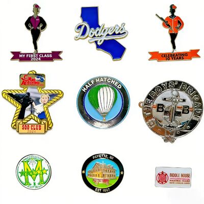 Καλή τιμή. Προσαρμοσμένο ανθεκτικό ατσάλινο σήμα ∆ιακριτό σχήμα με χρωματικό σμάλτο ∆ιακοσμήσεις ετικέτας με ετικέτα ασφαλείας σε απευθείας σύνδεση