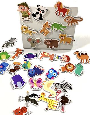 Custom EVA Fridge Magnet Set Kids Educational Toys Cartoon Magnetic Stickers Home Decoration