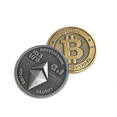 Καλή τιμή. Διπλό πλευρικό εξατομικευμένο νόμισμα με έντυπη εκτύπωση και αρχαίο χάλκινο φινίρισμα για συλλέκτες και συλλέκτες μοτοσυκλετών σε απευθείας σύνδεση