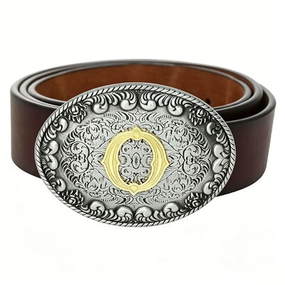 Cinturón Hebilla Personalizado Plata Antigua Zinc Aleación Esmalte Suave Detallado Venta al por Mayor