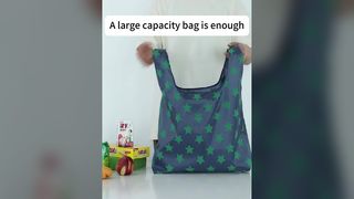 Gelory φιλικές προς το περιβάλλον Ανακυκλωμένες τσάντες παντοπωλείου Ripstop Πολυεστερικές επαναχρησιμοποιούμενες αναδιπλούμενες τσάντες αγορών