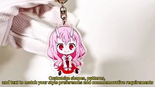 Προσαρμοσμένο ακρυλικό μπρελόκ Σχεδιάστε το δικό σας