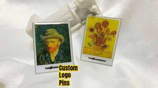 Προσαρμοσμένες μεταλλικές καρφίτσες Σήματα λογότυπου όφσετ εκτύπωσης